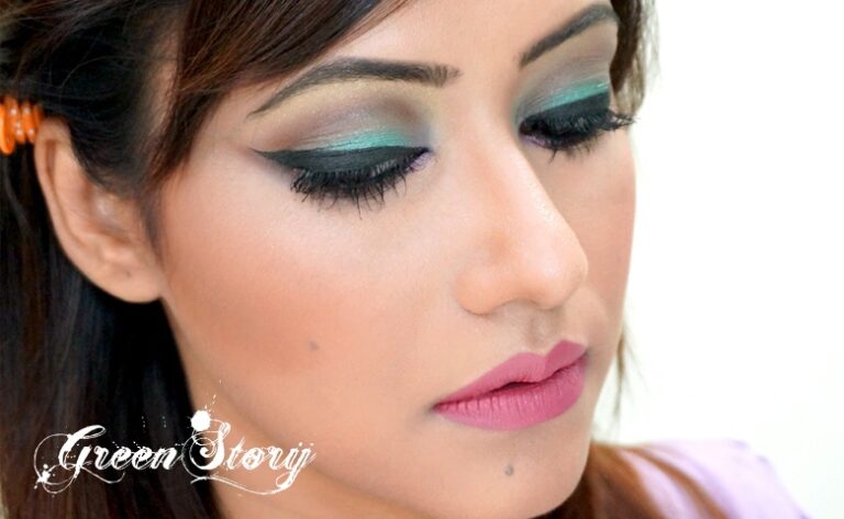 soft and fresh Mint eye makeup for Spring/Summer