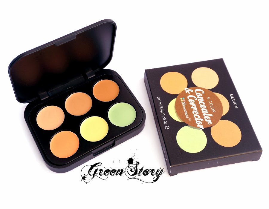 BH Cosmetics 6 Color Concealer & Corrector Palette