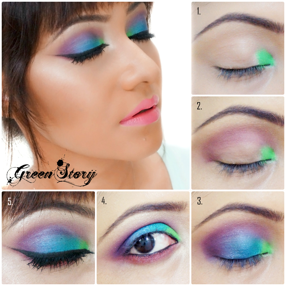 Purple and deals green eyeshadow