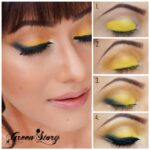 Yellow with Black eyelook tutorial