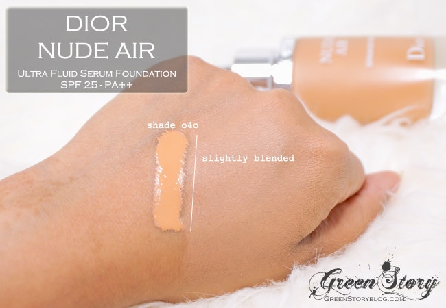 dior nude air foundation swatches