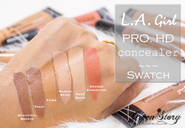 La girl concealer deals swatch