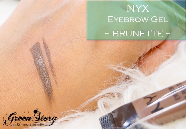 NYX brow gel swatch