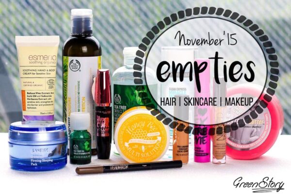 Beauty Empties November’15 | Hair, Skin, Makeup products Beauty Empties and Thoughs