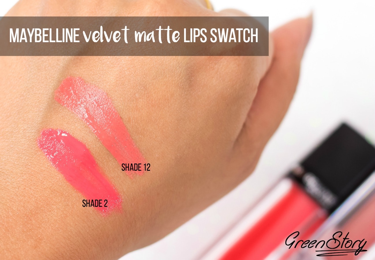Maybelline Velvet Matte Liquid Lipstick Swatch