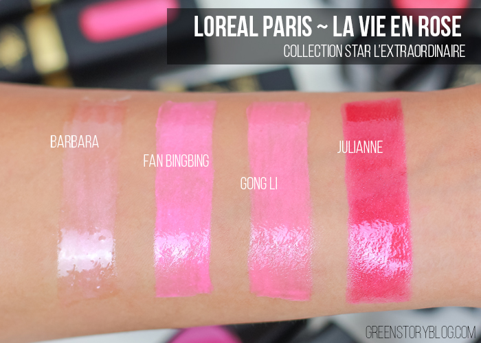Loreal Paris La Vie En Rose L'extraordinaire Lipstick Swatch
