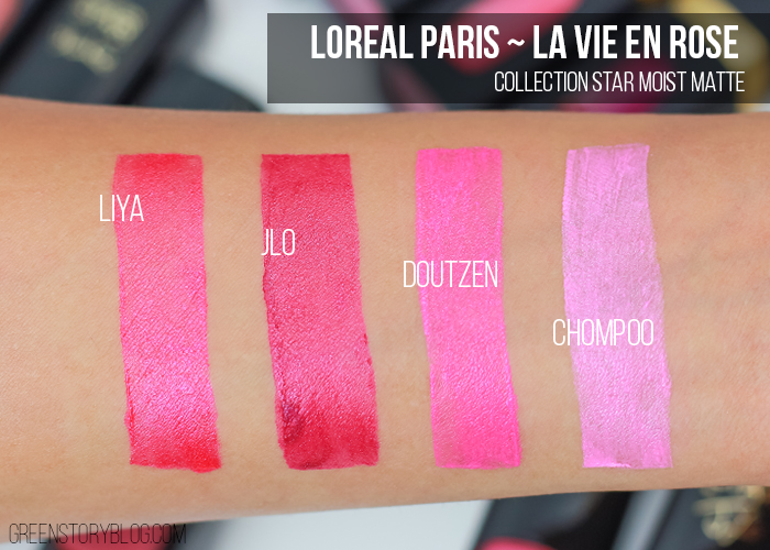Loreal Paris La Vie En Rose Moist Matte Lipstick Swatch