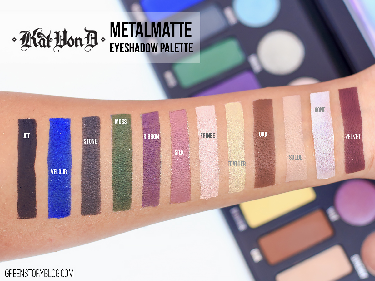 Kat Von D Metal Matte Eyeshadow Swatch