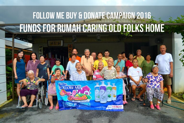 FOLLOW ME BUY & DONATE CAMPAIGN 2016 | Funds For Rumah Caring Old Folks Home