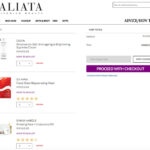 skincare shopping at caliata.com