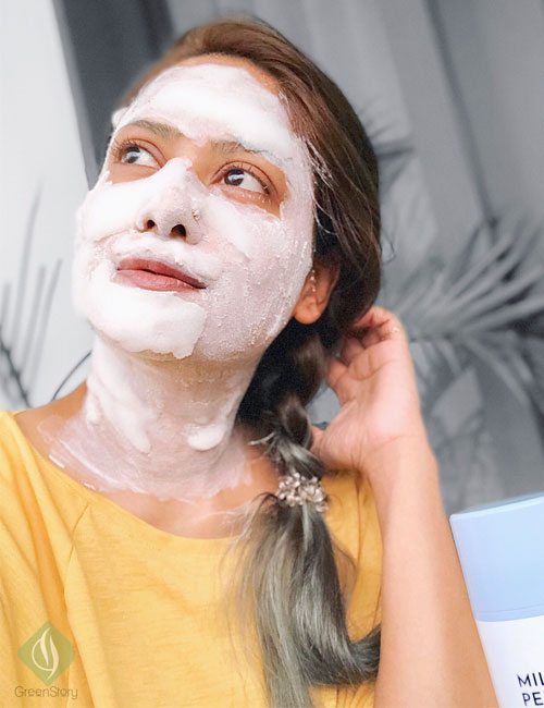 Althea Milk Peel face mask review | GreenStory