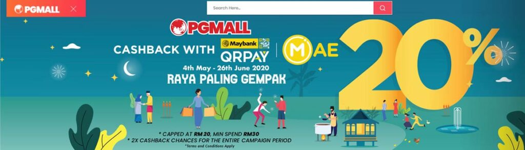 pg mall cashback with maybank qrpay
