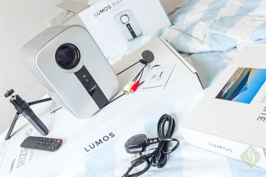 Sleek design of LUMOS RAY GEN2 projector